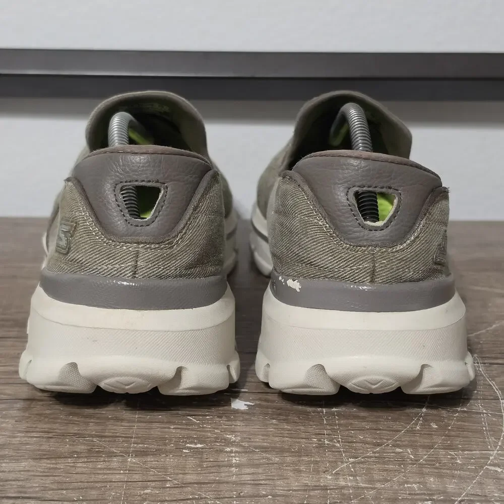 Skechers Go Walk 3 Unwind Men's Casual Slip-On Shoes Sneakers Size 12 Khaki